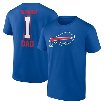 Men's Royal Buffalo Bills Father's Day #1 Dad T-Shirt