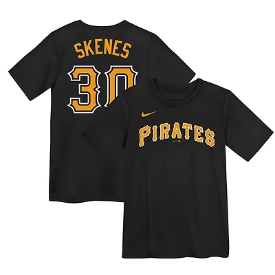 Preschool Nike Paul Skenes Black Pittsburgh Pirates Name & Number T-Shirt