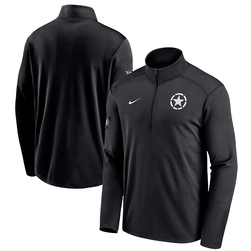 Men's Nike Black Army Black Knights 2024 Rivalry Collection Pacer Performance Half-Zip Top