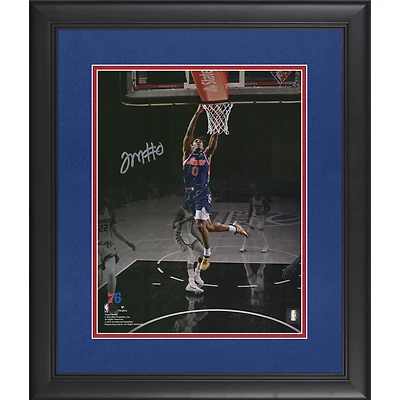 Tyrese Maxey Philadelphia 76ers Autographed Framed 11" x 14" Dunk Spotlight Photograph
