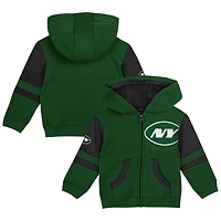 Preschool Green New York Jets Stadium Color Block Full-Zip Hoodie