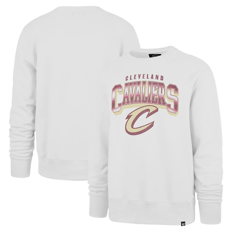 Men's '47 White Cleveland Cavaliers Spotlight Headline Pullover Sweatshirt