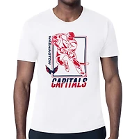 Men's Starter White Washington Capitals Player Grid T-Shirt