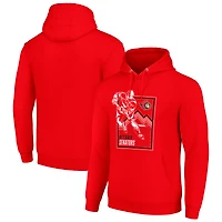Men's Starter Red Ottawa Senators Player Grid Fleece Pullover Hoodie