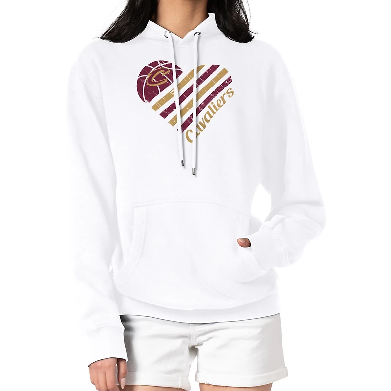 Women's G-III 4Her by Carl Banks Cleveland Cavaliers Heart Pullover Hoodie