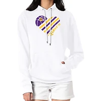 Women's G-III 4Her by Carl Banks Los Angeles Lakers Heart Pullover Hoodie