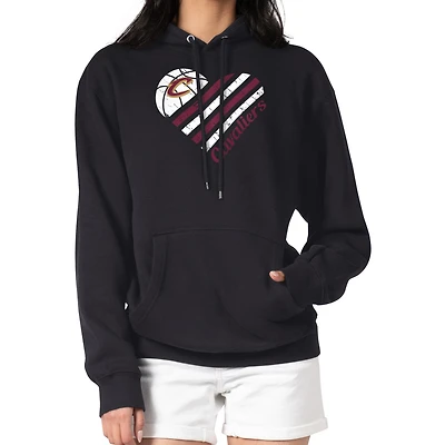 Women's G-III 4Her by Carl Banks Cleveland Cavaliers Heart Pullover Hoodie