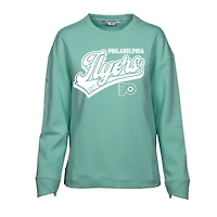 Women's Levelwear Mint Philadelphia Flyers Fiona Sweep Pullover Sweatshirt