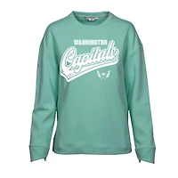 Women's Levelwear Mint Washington Capitals Fiona Sweep Pullover Sweatshirt