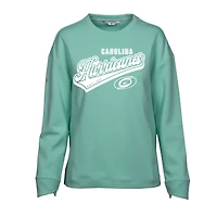 Women's Levelwear Mint Carolina Hurricanes Fiona Sweep Pullover Sweatshirt