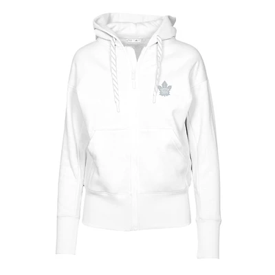 Women's Levelwear White Toronto Maple Leafs Gardinia Core Full-Zip Hoodie Jacket