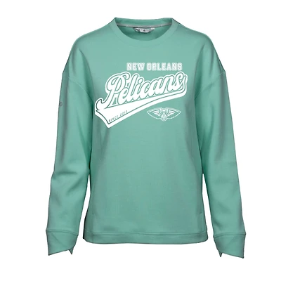 Women's Levelwear Mint New Orleans Pelicans Fiona Sweep Pullover Sweatshirt