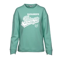 Women's Levelwear Mint Sacramento Kings Fiona Sweep Pullover Sweatshirt