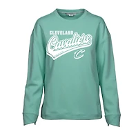 Women's Levelwear Mint Cleveland Cavaliers Fiona Sweep Pullover Sweatshirt