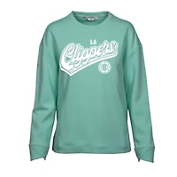 Women's Levelwear Mint LA Clippers Fiona Sweep Pullover Sweatshirt