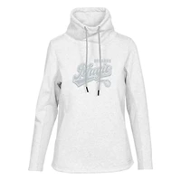 Women's Levelwear Cream Orlando Magic Loop Sweep Pullover Sweatshirt