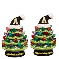 Appalachian State Mountaineers 2-Pack 4" Ceramic LED Christmas Tree Set