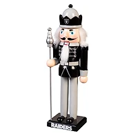 Las Vegas Raiders 12" Wooden Nutcracker Statue