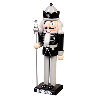 Las Vegas Raiders 12" Wooden Nutcracker Statue