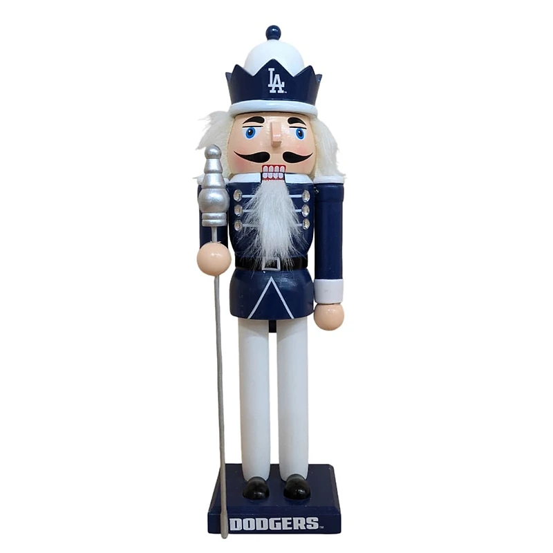 Los Angeles Dodgers 12" Wooden Nutcracker Statue