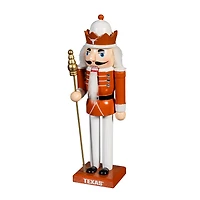 Texas Longhorns 12" Wooden Nutcracker Statue