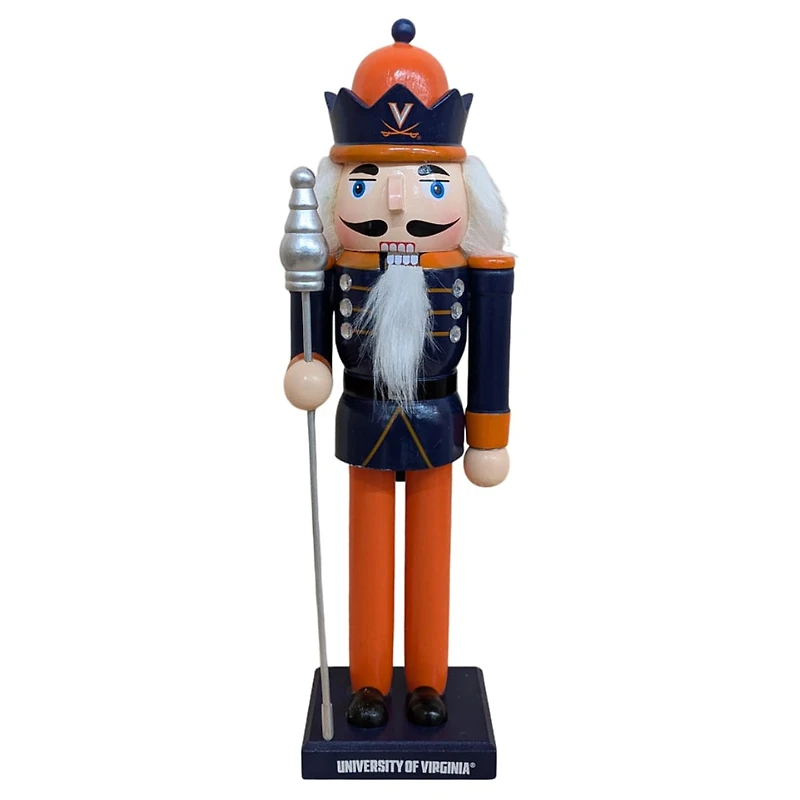 Virginia Cavaliers 12" Wooden Nutcracker Statue