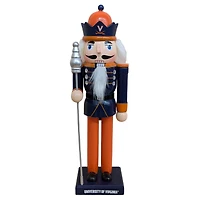 Virginia Cavaliers 12" Wooden Nutcracker Statue