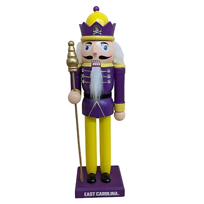 ECU Pirates 12" Wooden Nutcracker Statue