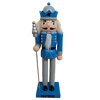 Carolina Panthers 12" Wooden Nutcracker Statue