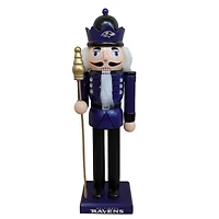 Baltimore Ravens 12" Wooden Nutcracker Statue