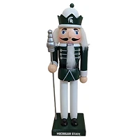 Michigan State Spartans 12" Wooden Nutcracker Statue