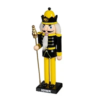 Iowa Hawkeyes 12" Wooden Nutcracker Statue