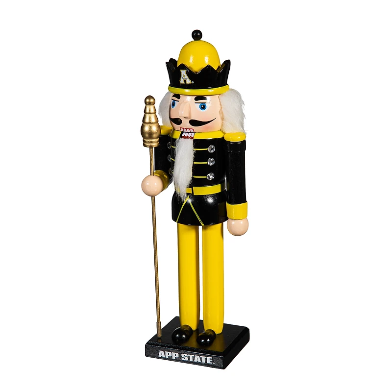 Appalachian State Mountaineers 12" Wooden Nutcracker Statue