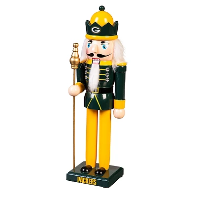 Green Bay Packers 12" Wooden Nutcracker Statue