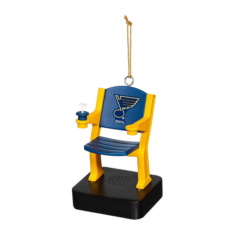 St. Louis Blues Stadium Seat Ornament with Sound
