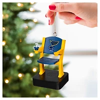 St. Louis Blues Stadium Seat Ornament with Sound