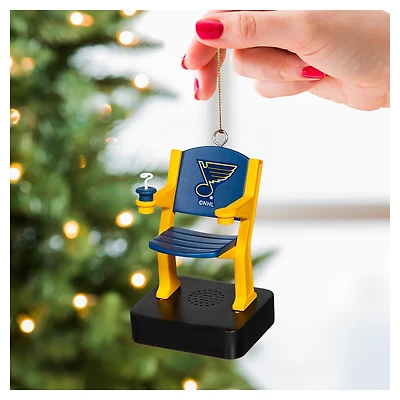 St. Louis Blues Stadium Seat Ornament with Sound