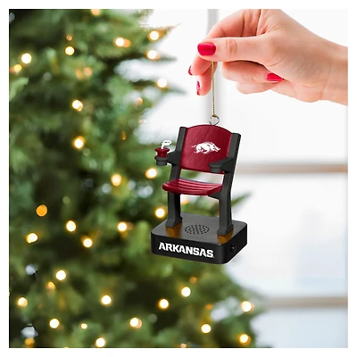 Arkansas Razorbacks Stadium Seat Ornament with Sound