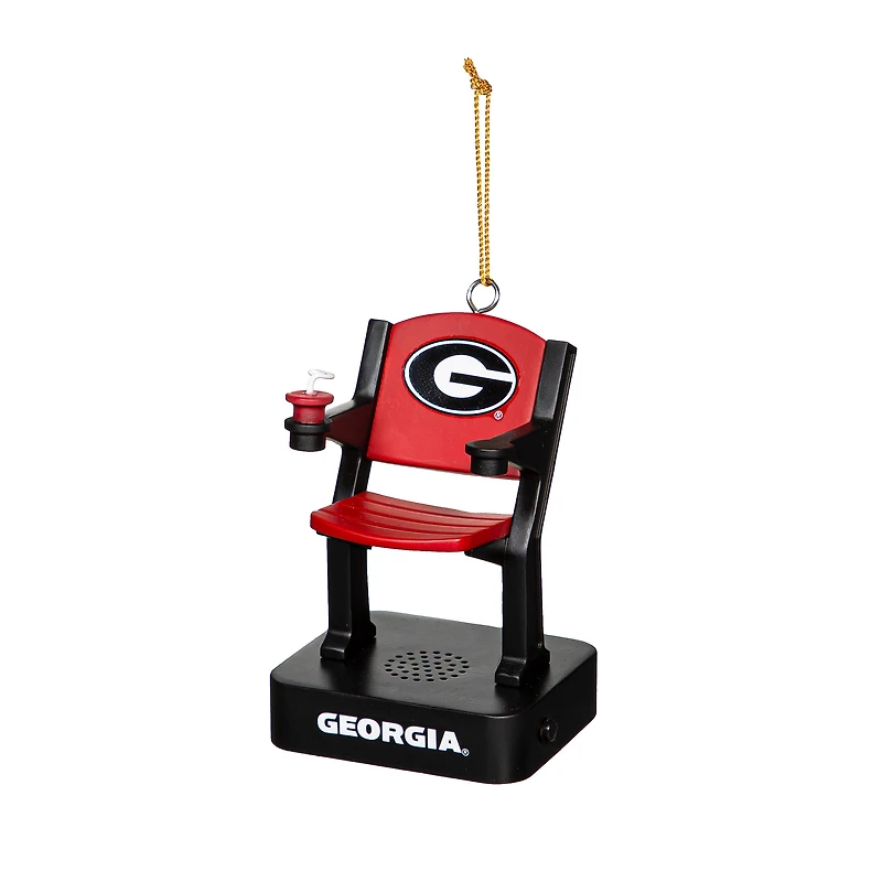 Georgia Bulldogs Stadium Seat Ornament with Sound