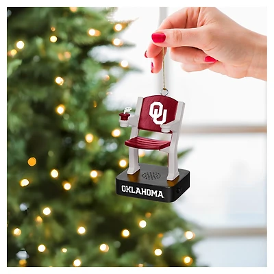 Oklahoma Sooners Stadium Seat Ornament with Sound