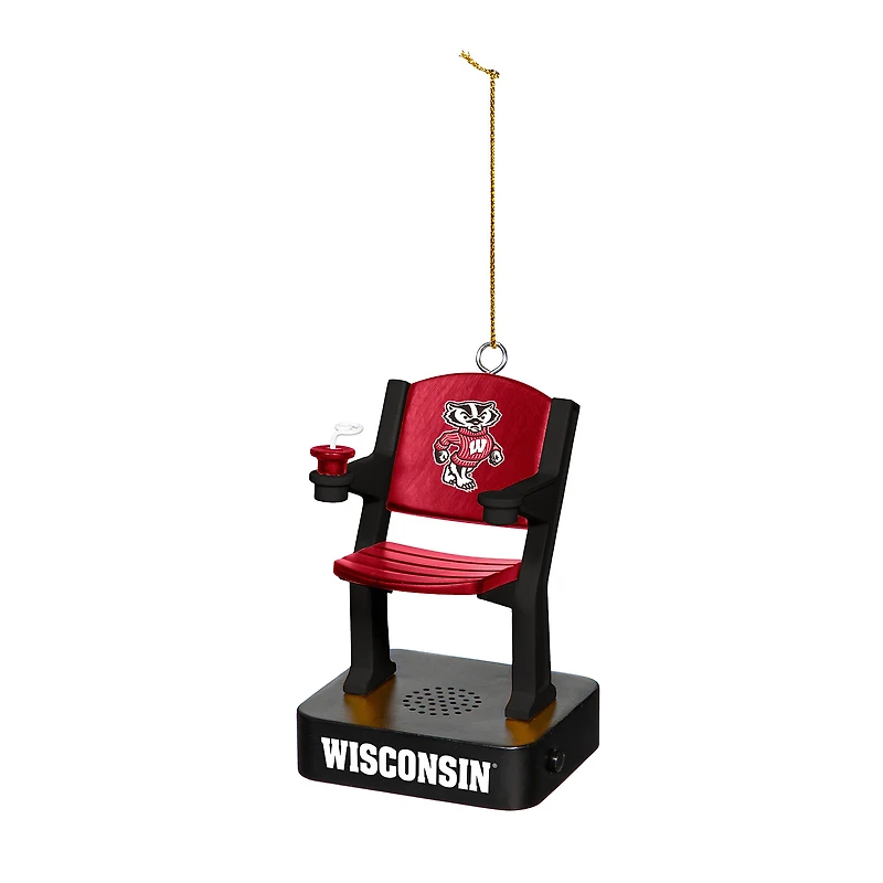 Wisconsin Badgers Stadium Seat Ornament with Sound