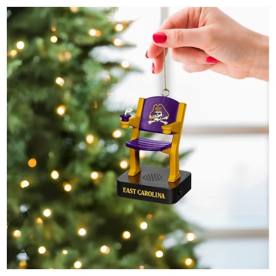 ECU Pirates Stadium Seat Ornament with Sound