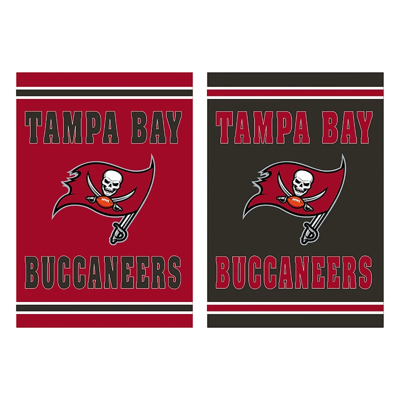 Tampa Bay Buccaneers 12.5" x 18" Double-Sided Embossed Suede Garden Flag