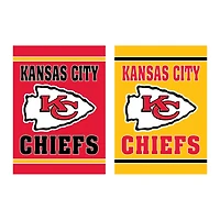Kansas City Chiefs 12.5" x 18" Double-Sided Embossed Suede Garden Flag