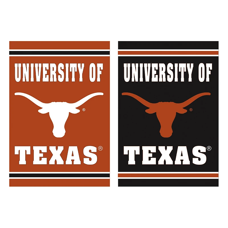 Texas Longhorns 12.5" x 18" Double-Sided Embossed Suede Garden Flag