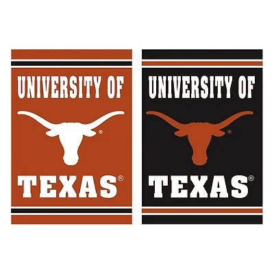 Texas Longhorns 12.5" x 18" Double-Sided Embossed Suede Garden Flag