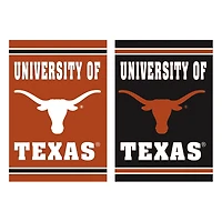 Texas Longhorns 12.5" x 18" Double-Sided Embossed Suede Garden Flag