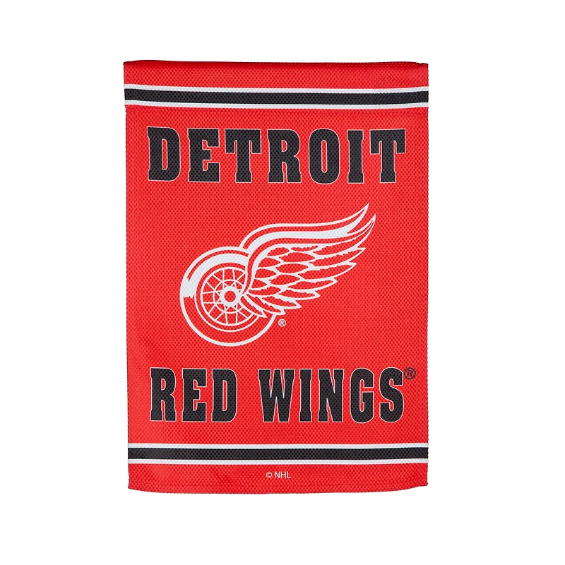 Detroit Red Wings 12.5" x 18" Double-Sided Embossed Suede Garden Flag