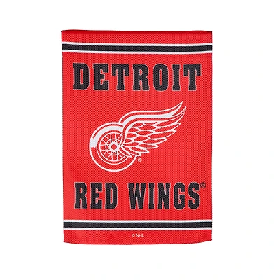 Detroit Red Wings 12.5" x 18" Double-Sided Embossed Suede Garden Flag