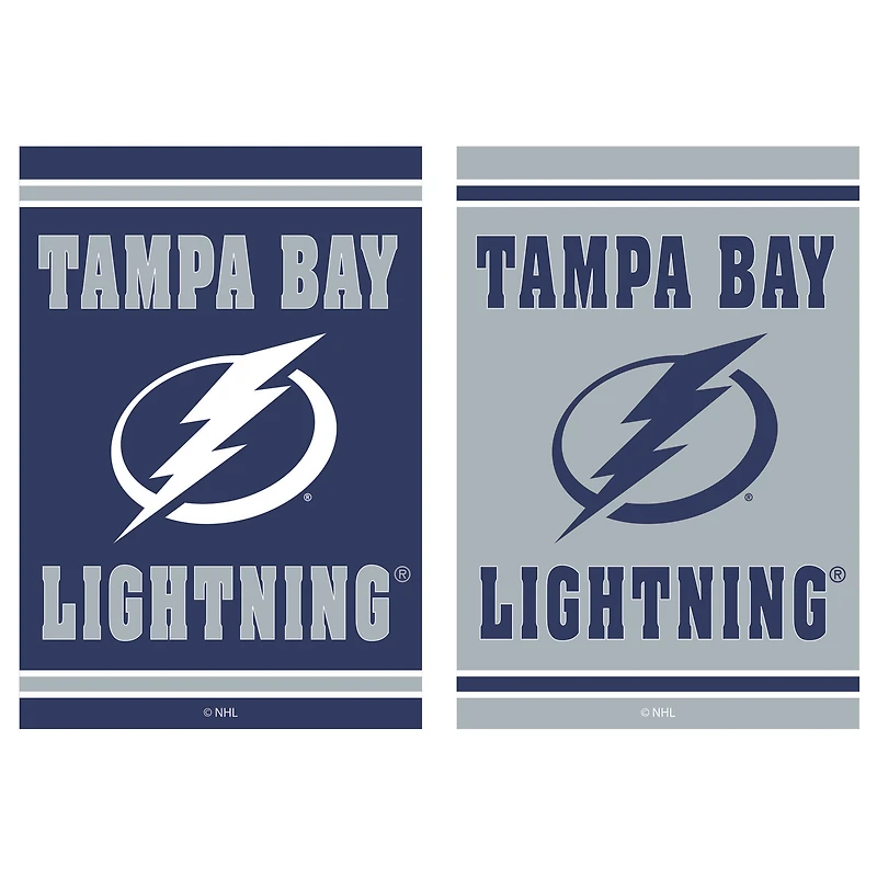 Tampa Bay Lightning 12.5" x 18" Double-Sided Embossed Suede Garden Flag